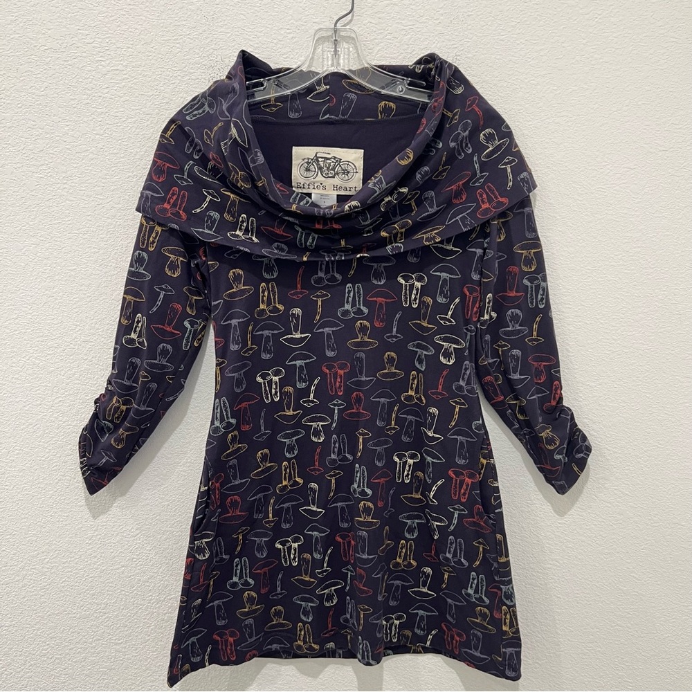 Effie's Heart Navy Tunic with Colorful Pattern